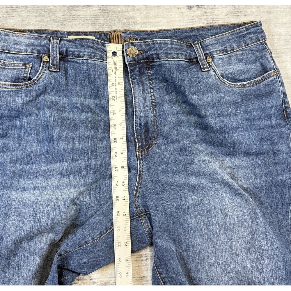Kut From The Kloth Plus Size Asher Ankle Straight Leg Stretch Cuffed Jeans 22W - Picture 6 of 7
